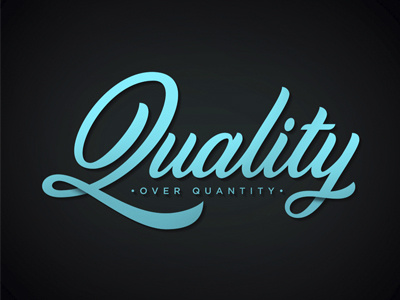 Quality calligraphy handlettering handmade letter lettering logo quality type typography