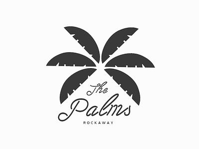The Palms: Rockaway brand branding identity jungle logo luxury neon new york palm palm tree rockaway tropical