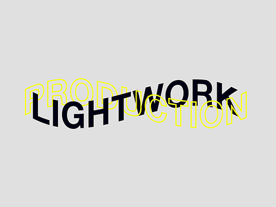 Lightwork Loop Logo helvetica idea loop type typography yellow