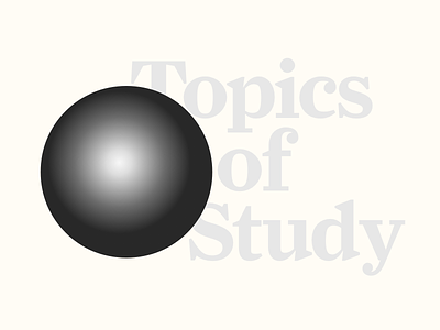 Topics of Study book circle cover headline orb print sphere topics of study type