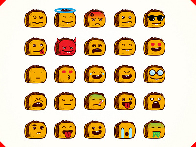 Emoji Tacos for "MeWe" chat emoji emoticones mexican smyle taco