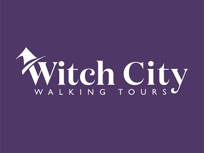 Witch City Walking Tours - Logo branding graphic design logos spooky tyography
