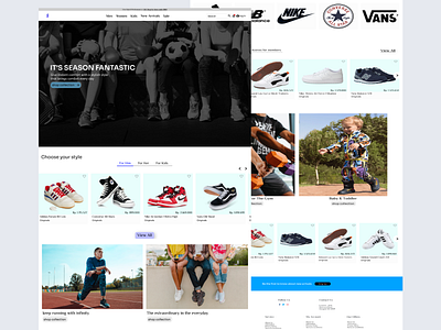 Shoes Store design graphic design ui web