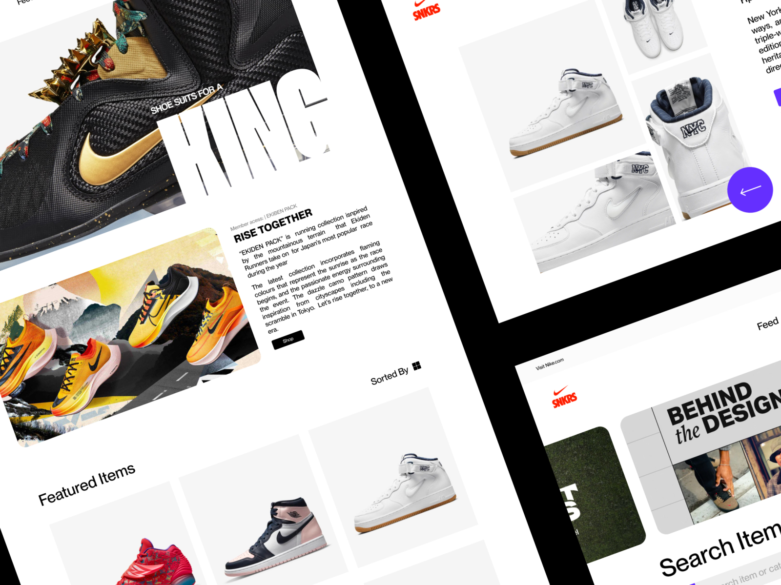 Nike SNKRS Page Remake by Artezio on Dribbble