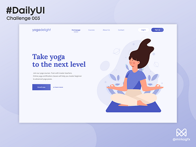 Daily UI 003 - Yoga landing page