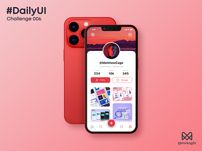 Daily UI 006 - User Profile