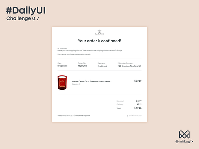 Daily UI 017 - Email receipt