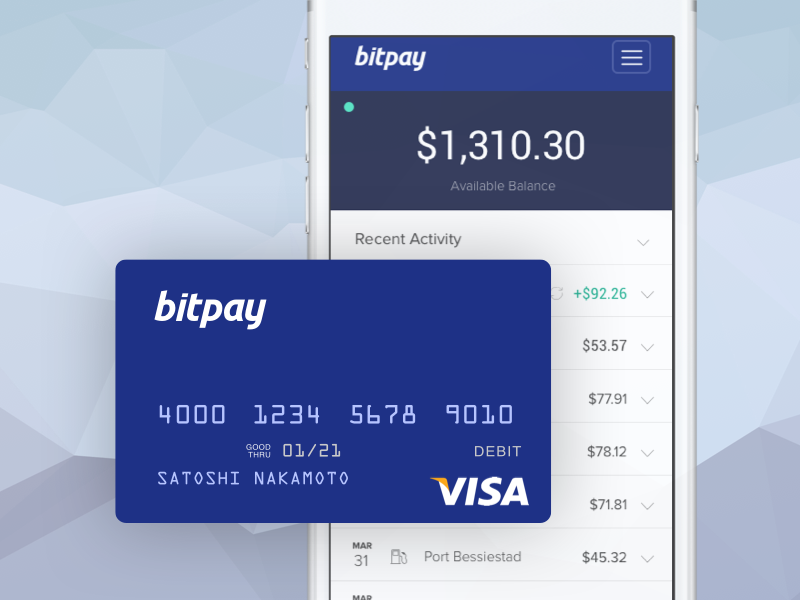 bitpay debit card limits