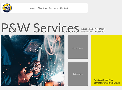 P&W Services website design inspiration modern ui ux web