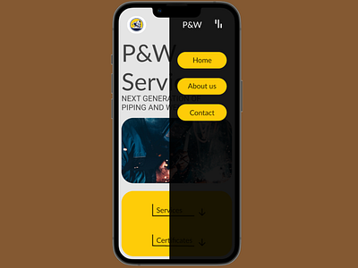 P&W Services mobile website