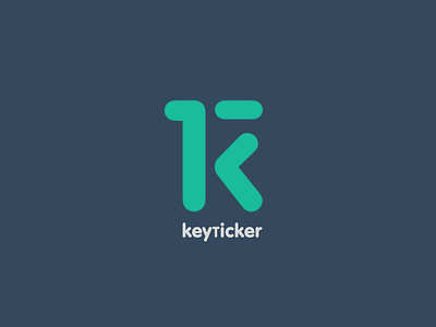 A logo for Keyticker website branding design graphic design illustrator logo photoshop vector