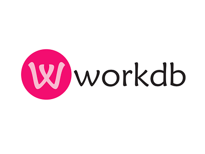 A logo for WorkDB job board website branding design graphic design illustrator logo photoshop vector