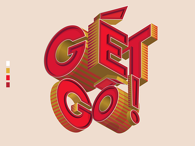 SaiGon Slang Words: "Gét gô" graphic design illustration isometric typography