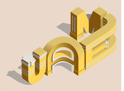 Saigon Slang Words: "Ủa em" 3d design graphic design illustration isometric saigon typography