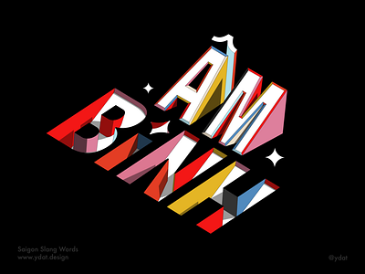 Âm binh design graphic design illustration isometric isoype saigon typography vietnam