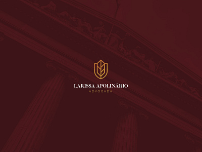 Larissa Apolinário Advogada - Lawyer Logo advogada branding law law logo lawyer logo logo logo design logos
