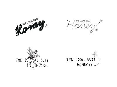 logotype for beekeeper bees honey logo