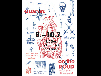 OLDstars ON THE ROUD festival heart macbeth poster theatre