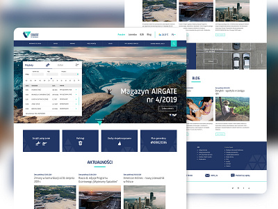 Airport website design