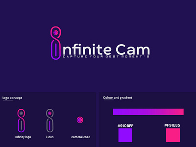 Infinite Cam animation branding design graphic design icon illustration illustrator logo motion graphics typography vector