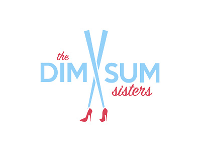 Dim Sum Sisters chopsticks dim sum heels high heels logo sisters