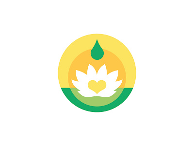 zengrow drop flower heart lotus