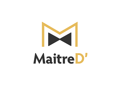 MaitreD' logo app bowtie food m maitre d reservations restaurant tie