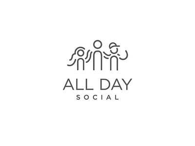 All Day Social v2 crossfit fitness friends gym logo social