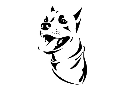 woof arf dog dog illustration dog logo good boy illustration logo puppy woof