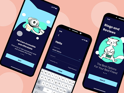 Pet App app design pet petapp ui ux