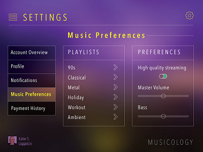 100 Days of UI Challenge: 007-Settings 100 days of ui challenge avenir fontawesome settings ui user interface