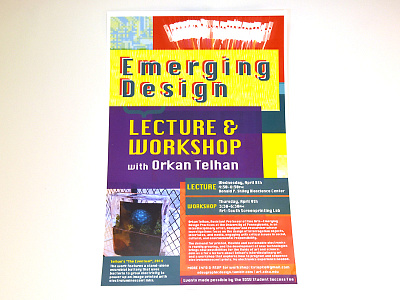 Emerging Design Lecture and Workshop Flier flier lecture promotional materials sdsu workshop