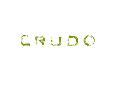 Crudo Logo Concept 4 brand brand identity logo logotype typography wordmark