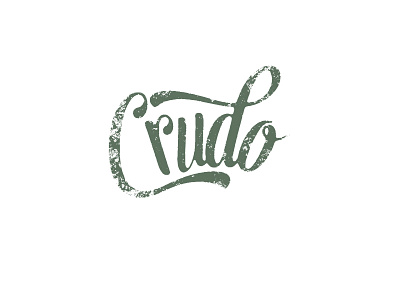 Crudo Logo Concept 5 brand brand identity logo logotype typography wordmark