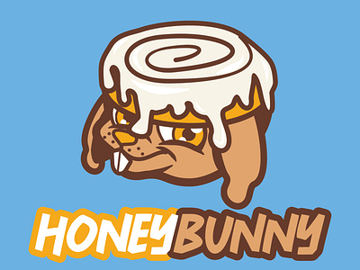 Honey Bunny animal mascot bunny conejo honey bun illustration mascot pastry rabbit treat vector