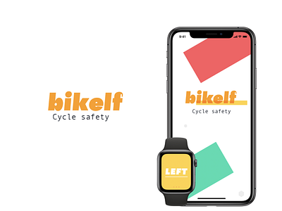 bikelf - cycle safety app apple design flat ios swift type typography ui ux web