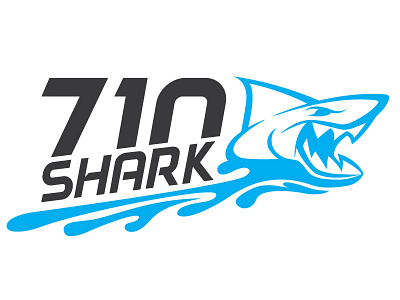 710 Shark branding clean digital illustration logo modern startup