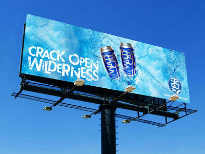 Wild Cat Beer beer billboard branding ecu logo student work
