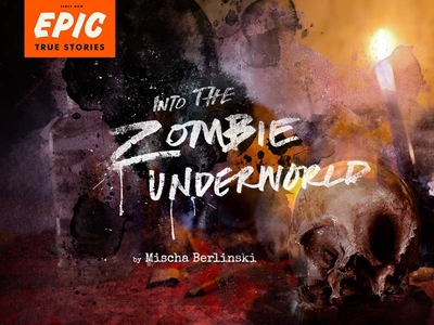 Into the Zombie Underworld epic illustration journalism storytelling zombies