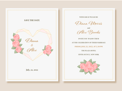 Wedding invitation design