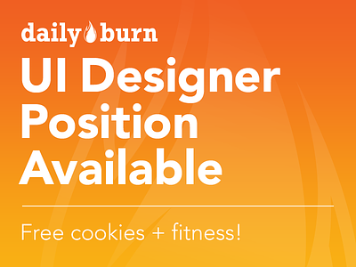 Dailyburn UI Designer Position Available