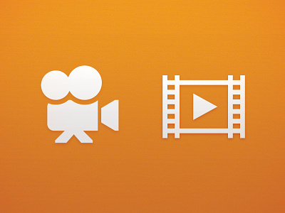 Movie icon concepts android glyph icon movies pictogram ui
