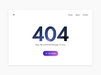 Daily UI 008 : 404 page