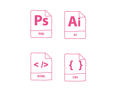 Designer's Icons ai css flat html icon illustrator photoshop psd