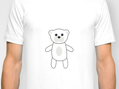 Teddy Bear T-Shirt character illustration simple teddy bear vector