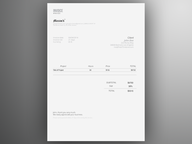 freelance illustrator invoice template
 Invoice Template AI | Freebie by Georgian-Sorin Maxim - Dribbble