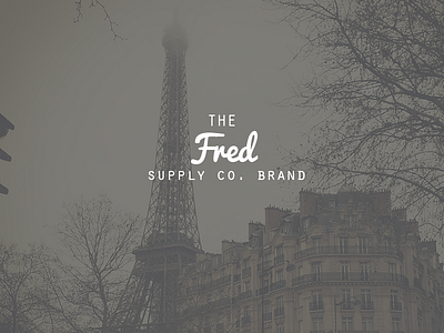 The Fred Supply Co. Brand Logo brand clothing logo logo design logotype type typography