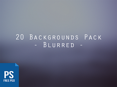 20 Blurred Backgrounds Pack background blurred free freebie photoshop psd resource ui website