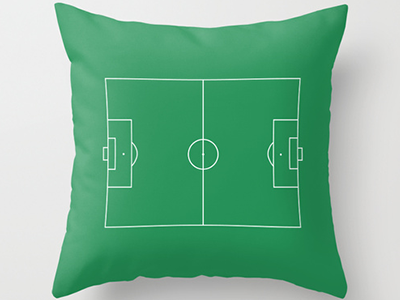 Football Field Throw Pillow Cover | Society6 field flat football illustration sell soccer society6 vector