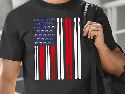 Drum Stick American Flag